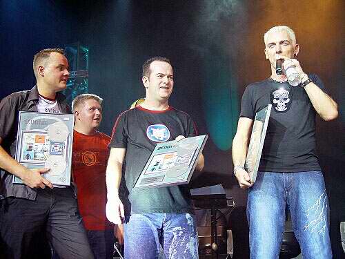 Scooter receive Hungary Platinum award for "Push The Beat For This Jam"
